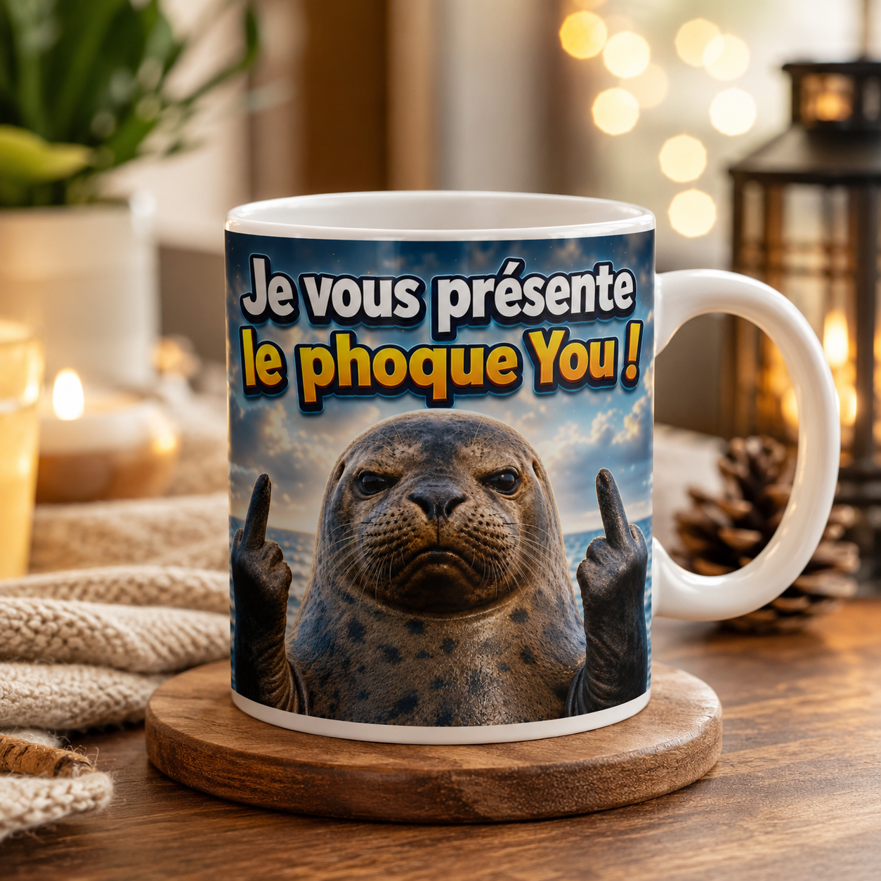 Mug Phoque You — phoque humoristique PMW Iconic Trends Wear